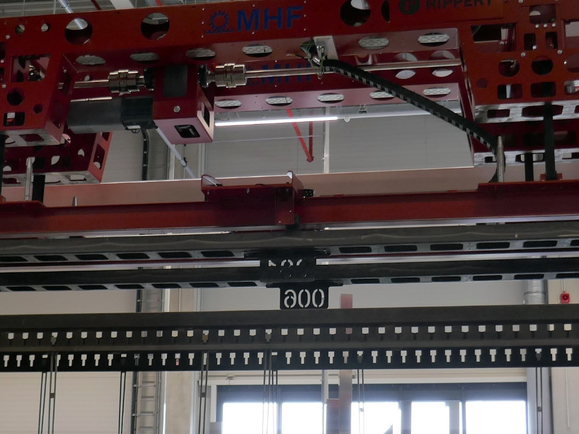 Overhead conveying system