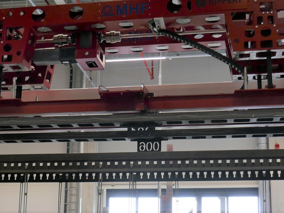 Overhead conveying system